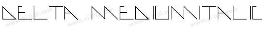 Delta MediumItalic字体转换